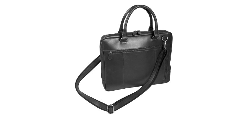 Quo Vadis - Sacoche - Rangers - 40x29,5x5 cm - Cuir pleine fleur de buffle - 2 compartiment(s) - Avec bandoulière et poignée