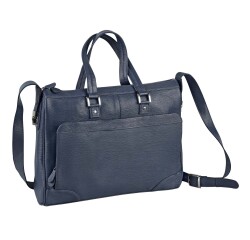 Quo Vadis - Sacoche papillon - Eaton - 41,5x30x9 cm - Cuir pleine fleur de vachette - 2 compartiment(s) - Avec bandoulière et poignée