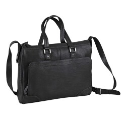 Quo Vadis - Sacoche papillon - Eaton - 41,5x30x9 cm - Cuir pleine fleur de vachette - 2 compartiment(s) - Avec bandoulière et poignée