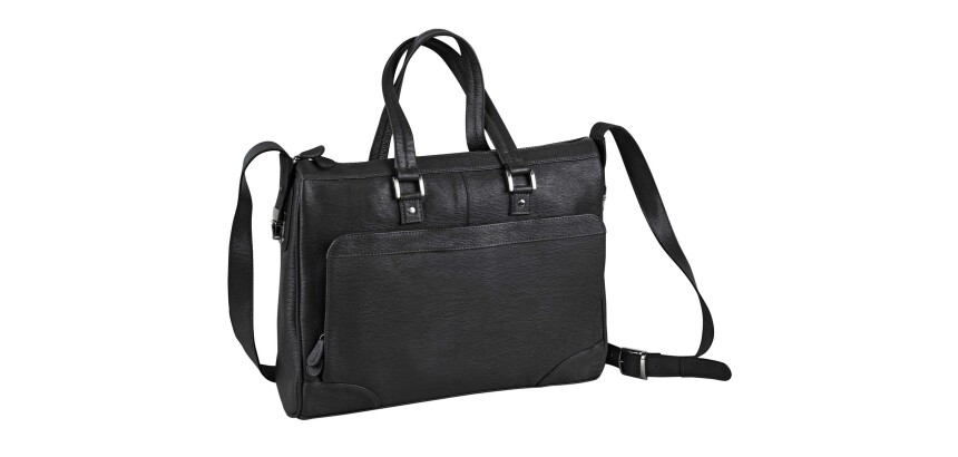 Quo Vadis - Sacoche papillon - Eaton - 41,5x30x9 cm - Cuir pleine fleur de vachette - 2 compartiment(s) - Avec bandoulière et poignée