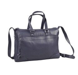 Quo Vadis - Sacoche papillon - Goya - 41,5x30x9 cm - Cuir pleine fleur de vachette - 2 compartiment(s) - Avec bandoulière et poignée