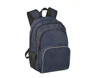 Quo Vadis - Sac à dos - Pure - Bleu - 29x45x15 cm Toile (polyester) - 2 compartiment(s) - Avec bretelles et poignée