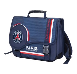 Quo Vadis - Cartable scolaire - PSG - Diagonale - 38x30x14 cm Toile (polyester) - 3 compartiment(s) - Avec bretelles et poignée