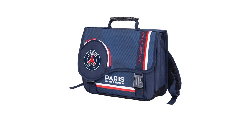 Quo Vadis - Cartable scolaire - PSG - Diagonale - 38x30x14 cm Toile (polyester) - 3 compartiment(s) - Avec bretelles et poignée