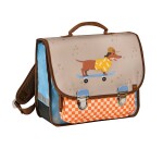Quo Vadis - Cartable scolaire - Animascot - Chien - 36x30x14 cm Toile (polyester) - 2 compartiment(s) - Avec bretelles et poignée