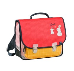 Quo Vadis - Cartable scolaire - Animascot - Lapin - 36x30x14 cm Toile (polyester) - 2 compartiment(s) - Avec bretelles et poignée