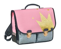 Quo Vadis - Cartable scolaire - Louise & Arthur - Princesse - 38x30x14 cm Toile (polyester) - 2 compartiment(s) - Avec bretelles et poignée