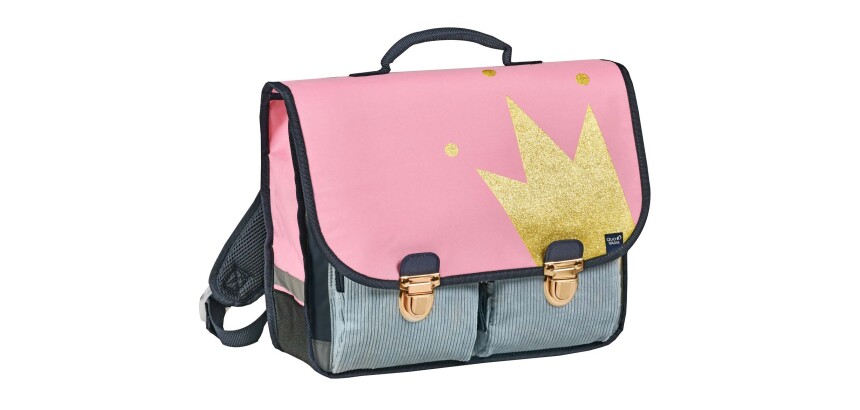 Quo Vadis - Cartable scolaire - Louise & Arthur - Princesse - 38x30x14 cm Toile (polyester) - 2 compartiment(s) - Avec bretelles et poignée