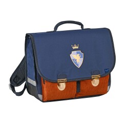 Quo Vadis - Cartable scolaire - Louise & Arthur - Chevalier - 38x30x14 cm Toile (polyester) - 2 compartiment(s) - Avec bretelles et poignée