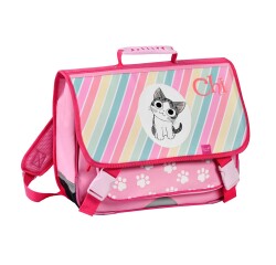 Quo Vadis - Cartable scolaire - Chi - Arc en ciel - 38x30x14 cm Toile (polyester) - 3 compartiment(s) - Avec bretelles et poignée