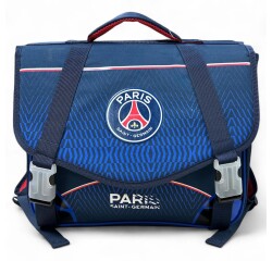 Quo Vadis - Cartable scolaire - PSG - Eiffel - 38x30x14 cm Toile (polyester) - 3 compartiment(s) - Avec bretelles et poignée