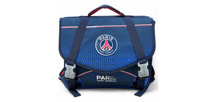 Quo Vadis - Cartable scolaire - PSG - Eiffel - 38x30x14 cm Toile (polyester) - 3 compartiment(s) - Avec bretelles et poignée