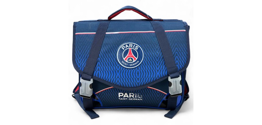 Quo Vadis - Cartable scolaire - PSG - Eiffel - 38x30x14 cm Toile (polyester) - 3 compartiment(s) - Avec bretelles et poignée
