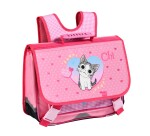 Quo Vadis - Cartable scolaire - Chi - vichy photo - 38x30x14 cm Toile (polyester) - 3 compartiment(s) - Avec bretelles et poignée