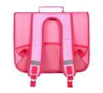 Quo Vadis - Cartable scolaire - Chi - vichy photo - 38x30x14 cm Toile (polyester) - 3 compartiment(s) - Avec bretelles et poignée