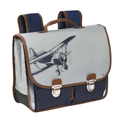 Quo Vadis - Cartable scolaire - Louise & Arthur - Multicolore - 38x30x14 cm - Toile (polyester) - 2 compartiment(s) - Avec bretelles et poignée