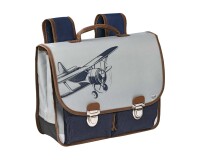 Quo Vadis - Cartable scolaire - Louise & Arthur - petit explorateur - 38x30x14 cm Toile (polyester) - 2 compartiment(s) - Avec bretelles et poignée
