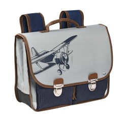 Quo Vadis - Cartable scolaire - Louise & Arthur - petit explorateur - 38x30x14 cm Toile (polyester) - 2 compartiment(s) - Avec bretelles et poignée