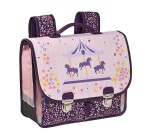 Quo Vadis - Cartable scolaire - Louise & Arthur - carrousel - 38x30x14 cm Toile (polyester) - 2 compartiment(s) - Avec bretelles et poignée