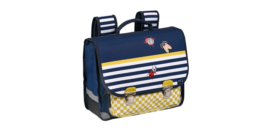 Quo Vadis - Cartable scolaire - Animascot - Petite bête - 36x30x14 cm Toile (polyester) - 2 compartiment(s) - Avec bretelles et poignée