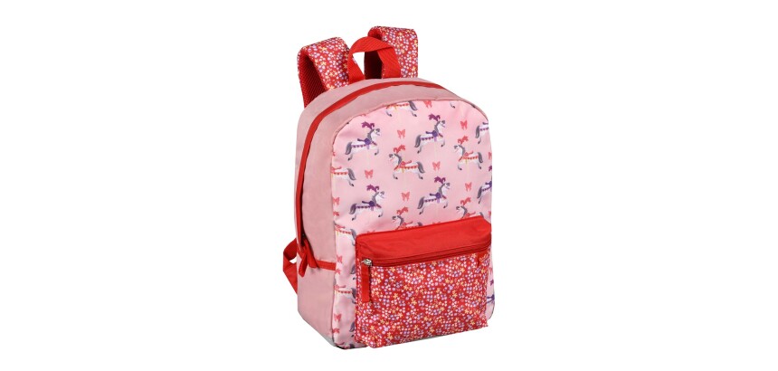 Quo Vadis - Sac à dos primaire - Louise & Arthur - carrousel - 26,5x36,5x13 cm Toile (polyester) - 1 compartiment(s) - Avec bretelles et poignée
