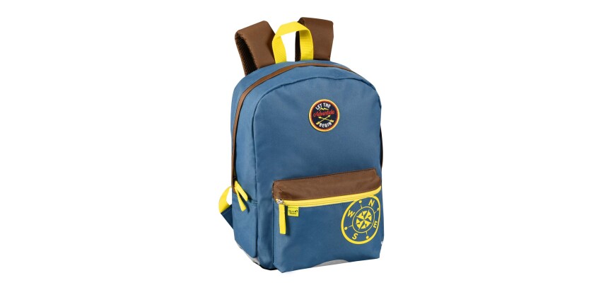 Quo Vadis - Sac à dos primaire - Louise & Arthur - petit explorateur - 26,5x36,5x13 cm Toile (polyester) - 1 compartiment(s) - Avec bretelles et poignée