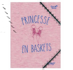 Quo Vadis - Chemise 3 rabats élastique - Shaman - Blanc - 24x32 cm - par 10