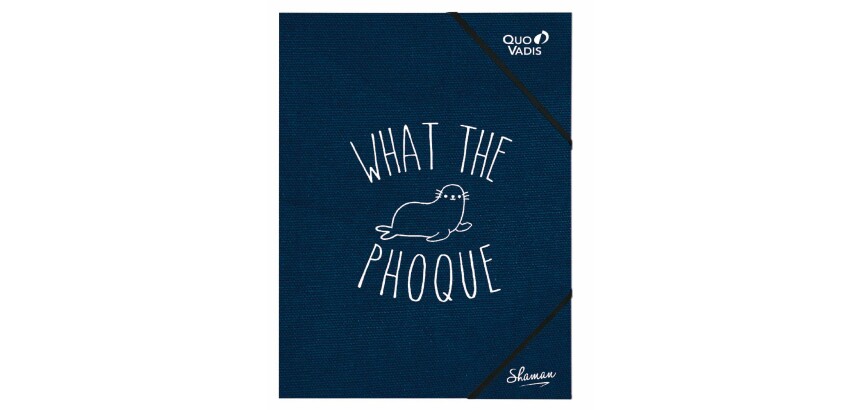 Quo Vadis - Chemise 3 rabats élastique - Shaman - Phoque - 24x32 cm