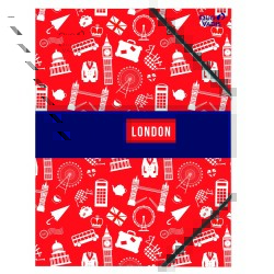 Quo Vadis - Chemise 3 rabats élastique - Cities - Blanc - 24x32 cm - par 10
