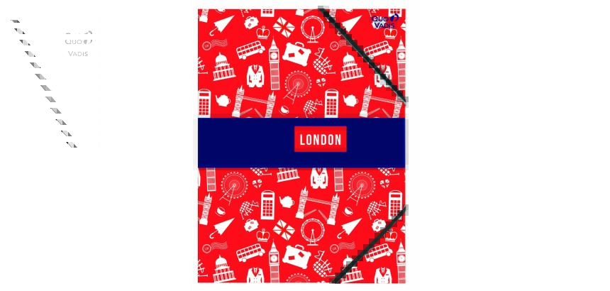 Quo Vadis - Chemise 3 rabats élastique - Cities - Blanc - 24x32 cm - par 10