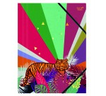 Quo Vadis - Chemise 3 rabats élastique - Fantaisie - Blanc - 24x32 cm