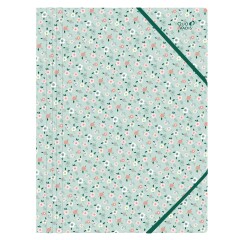 Quo Vadis - Chemise 3 rabats élastique - Daisy - Vert - 24x32 cm
