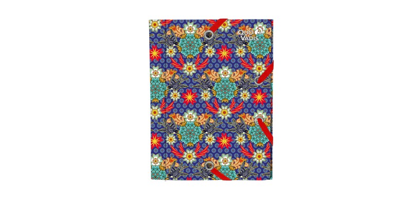 Quo Vadis - Chemise 3 rabats élastique - Catalina Estrada - Oiseaux - 12x16 cm