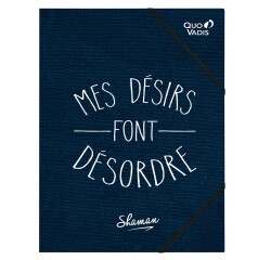 Quo Vadis - Chemise 3 rabats élastique - Shaman - Mes désirs font désorde - 24x32 cm
