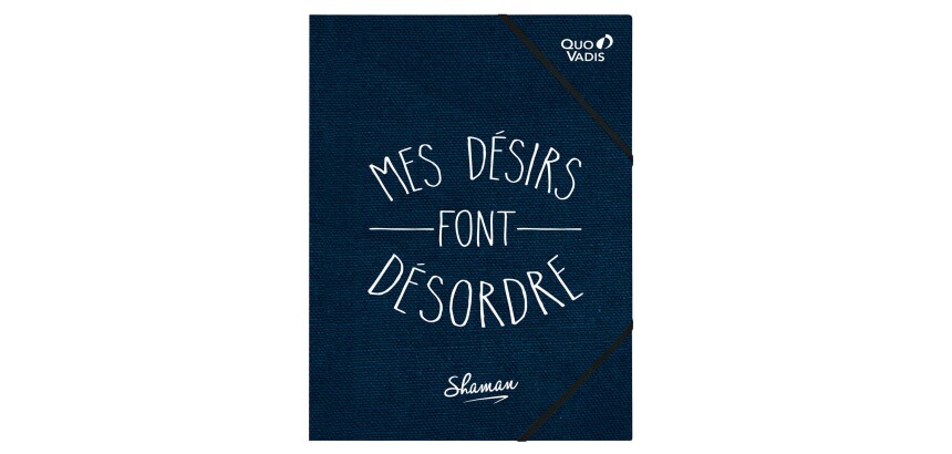 Quo Vadis - Chemise 3 rabats élastique - Shaman - Mes désirs font désorde - 24x32 cm