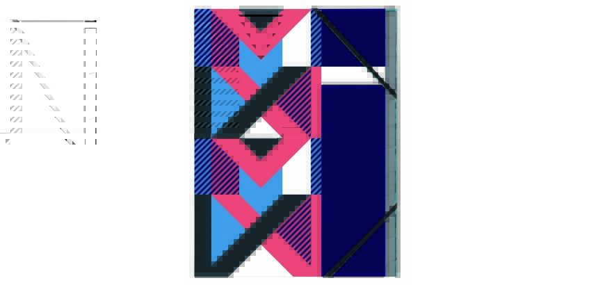 Quo Vadis - Chemise trieur - Papier Tigre - Multicolore - 24x33 cm