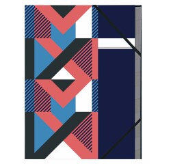 Quo Vadis - Chemise trieur - Papier Tigre - Chevron - 24x33 cm