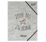 Quo Vadis - Chemise 3 rabats élastique - Shaman - Licorne - 24x32 cm