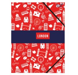 Quo Vadis - Chemise 3 rabats élastique - Cities - Life - 24x32 cm