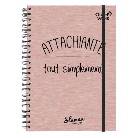 Elastibook A5 Quo Vadis - Spiralé - Shaman - 15x21 cm avec élastique par 6