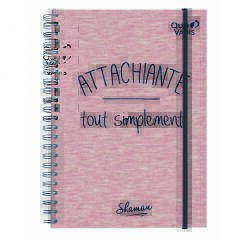 Quo Vadis - Carnet de notes - Spiralé - Shaman - Pages Non lignées - 15x21 cm - par 6