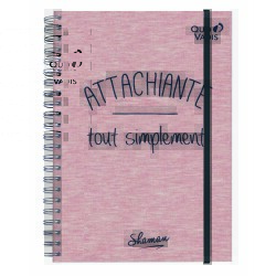 Quo Vadis - Carnet de notes - Spiralé - Shaman - Pages Non lignées - 15x21 cm - par 6