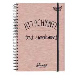 Quo Vadis - Carnet de notes - Spiralé - Shaman - Attachiante tout simplement - Pages Non lignées - 15x21 cm