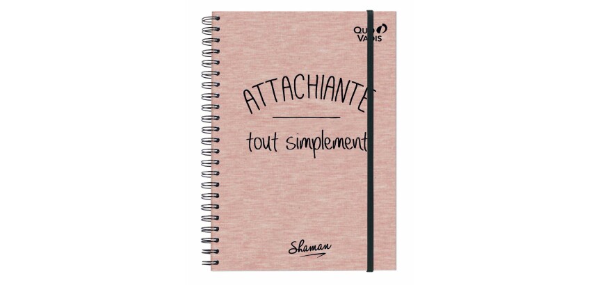 Quo Vadis - Carnet de notes - Spiralé - Shaman - Attachiante tout simplement - Pages Non lignées - 15x21 cm