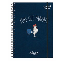 Quo Vadis - Carnet de notes - Spiralé - Shaman - Plus que parfait - Pages Non lignées - 15x21 cm