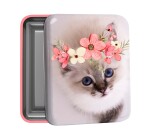 Quo Vadis - Boîte métal - Mes potes à pattes mignons - Chat - 8x10x2,5 cm Métal
