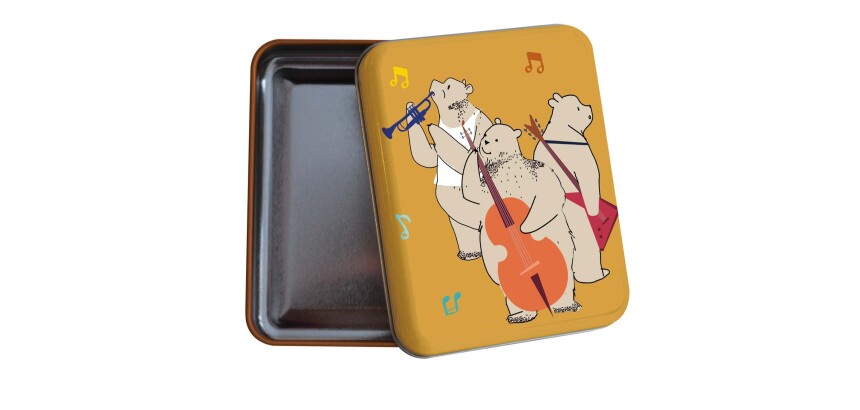 Quo Vadis - Boîte métal - Animascot - Assortiment - 8x10x2,5 cm Métal