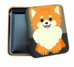 Quo Vadis - Boîte métal - Kawaii - Chien - 8x10x2,5 cm Métal