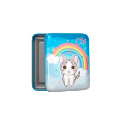 Quo Vadis - Boîte métal - Chi - arc en ciel multi chat - 8x10x2,5 cm Métal