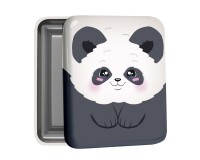 Quo Vadis - Boîte métal - Kawaii - Panda - 8x10x2,5 cm Métal